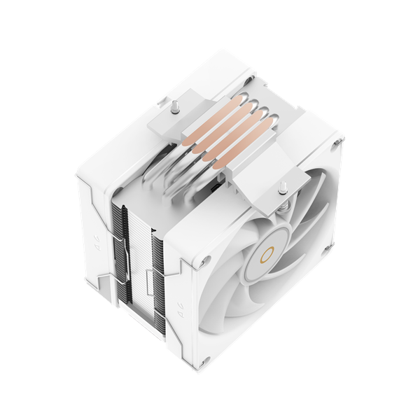 Ocypus Delta A40 SE WH Dual Fan ARGB, 2x120mm ARGB FAN, Top ARGB Panel, 4 HEAT PIPES, 4-PIN PWM, 800-1800 RPM, 31DBA, HYDRO BEARING, LGA115X/1200/1700/18XX, AM4/AM5