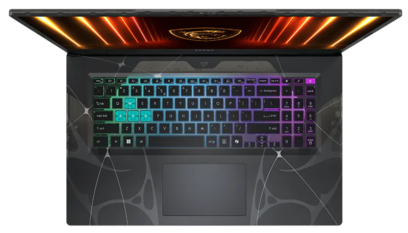ноутбук MSI Cyborg 17 B2RWFKG-284XRU Core 5-210H 17.3" FHD (1920*1080), 144Hz DDR5 16GB (8GB*2),1TB SSD,NV RTX 5060 (8GB GDDR7),55.2Whr,2,5kg,Dos,1y,Translucent Black
