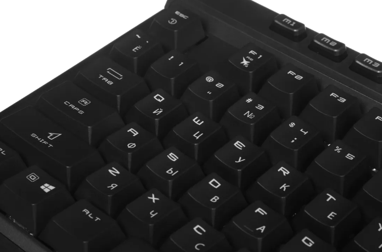 Gaming Keyboard MSI STRIKE PRO SILENT, Wireless, Mechnical, with Multimedia functions, Kailh Midnight Pro Silent Switch, MYSTIC LIGHT RGB, incl. Wrist Rest, Black арт. S11-43RU210-CLA