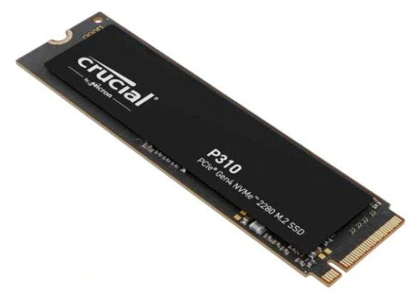 Crucial SSD Disk P310 500GB M.2 2280 NVMe (PCIe Gen 4 x4) SSD (6000 MB/s Read 3500 MB/s Write), 1 year, OEM арт. CT500P310SSD8
