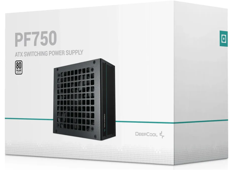 Deepcool GAMERSTORM PF750X (ATX 2.52, 750W, PWM 120mm fan, Active PFC+DC to DC, 80+ BRONZE) RET (R-PF750X-HD0B-WGEU)