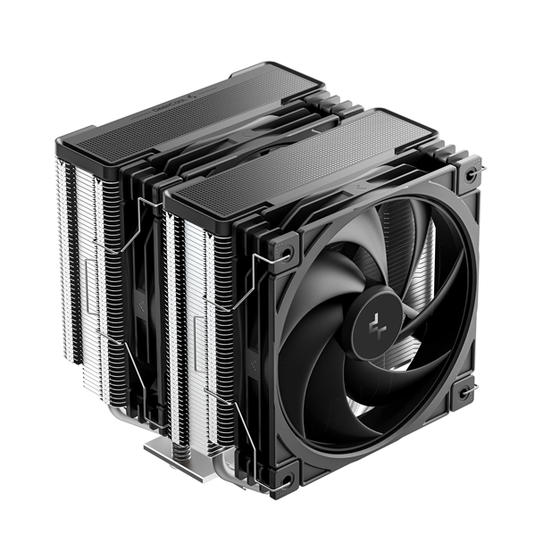 DEEPCOOL AG620 G2 LGA1954/1851/1700/AM5/AM4 (9шт/кор, TDP 270W, PWM, DUAL Black Fan 120mm, 6 тепл. трубок, черный) RET (R-AG620-BKNPMG2-G)