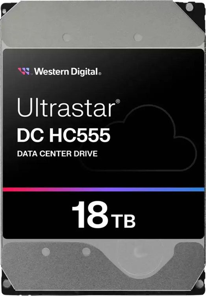 Western Digital Ultrastar DC HС555 HDD 3.5" SATA 18TB, 7200 rpm, 512MB buffer, 512e, 1 year