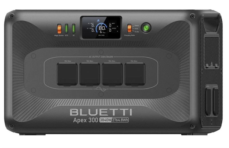 Универсальная зарядная станция - инвертор Bluetti Apex 300 Power Station, 3800W/2760Wh, LiFePO4, 37,2kg арт. P-APEX300-EU-GY-20