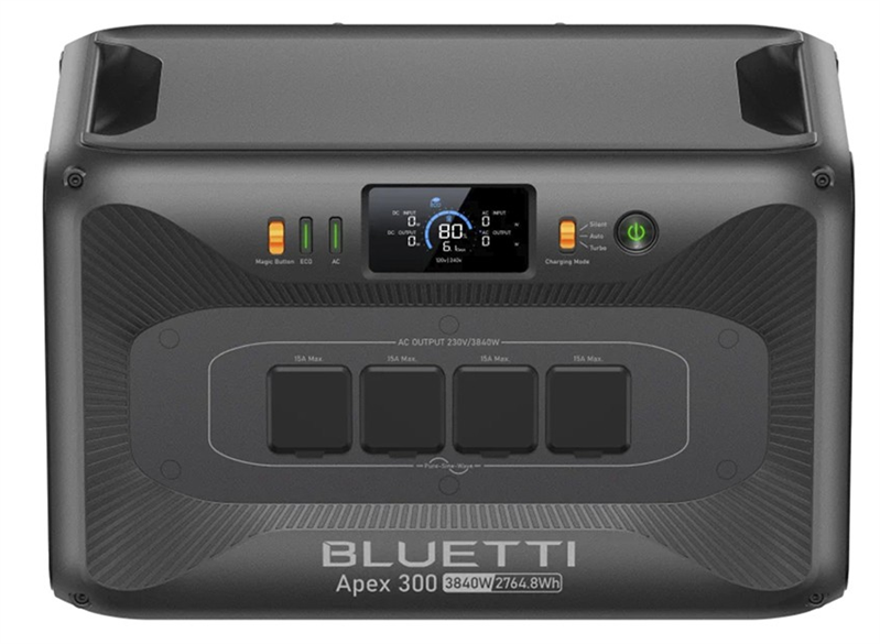 Универсальная зарядная станция - инвертор Bluetti Apex 300 Power Station, 3800W/2760Wh, LiFePO4, 37,2kg арт. P-APEX300-EU-GY-20