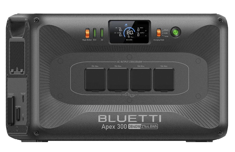 Универсальная зарядная станция - инвертор Bluetti Apex 300 Power Station, 3800W/2760Wh, LiFePO4, 37,2kg арт. P-APEX300-EU-GY-20
