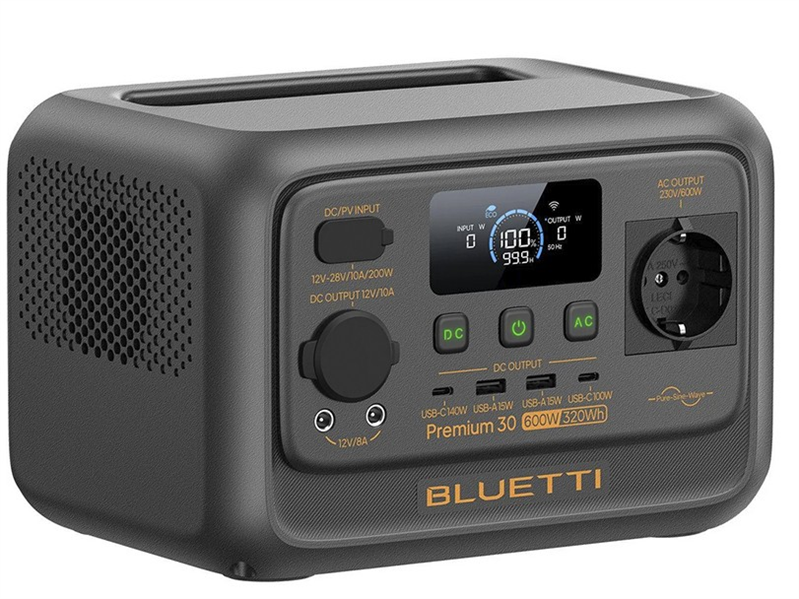 Bluetti Premium 30 V2 Portable Power Station, 600W/320Wh, LiFePO4, 4,28kg арт. P-PR30V2-EU-GY-20