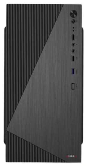корпус Accord ACC-XA09 black w/o PSU mATX 1x80mm 1x120mm 2xUSB2.0 1xUSB3.0 audio bott PSU
