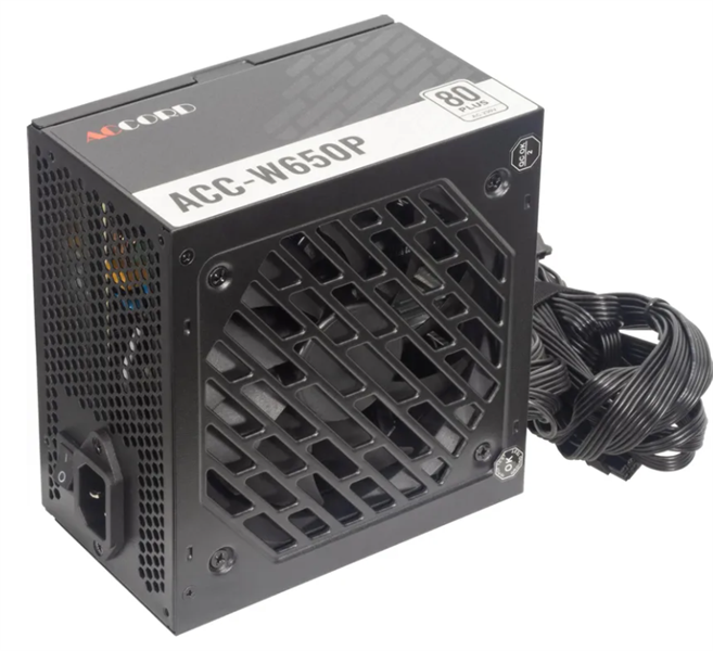 Accord ATX 650W ACC-W650P 80+ white (20+4pin) 120mm fan 6xSATA RTL