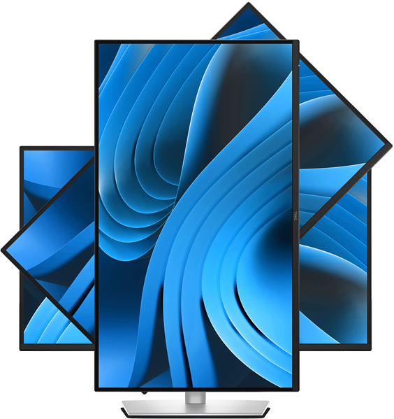 Монитор Dell 27"    P2725D  S/BK ( IPS; 16:9; 350cd/m2; 1500:1; 5ms; 2560x1440x100Hz; DP; HDMI; USB-C; 4xUSB; Swiv; Tilt; HAS; Pivot; VESA) (Без EU кабеля)
