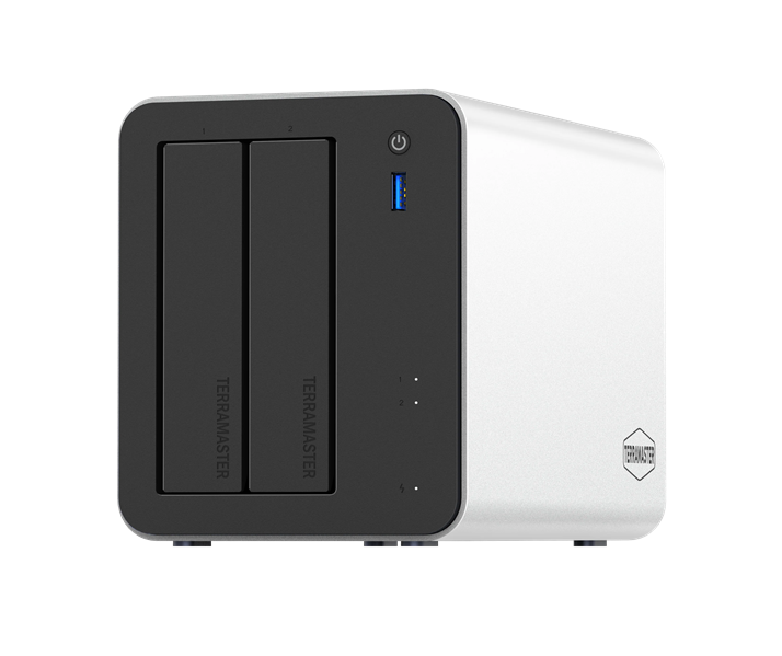 TerraMaster F2-425 Plus tower NAS QC 3,4Ghz/8Gb(32)/TRAID,RAID0,1,10,5,6/up to 2 HDD SATA(3,5'/2,5')/3xM.2 2280 NVMe/3xUSB 10Gb(Type A) 1xUSB 10Gb(Type-C)/HDMI/2x5GbE RJ-45/1xPS/1YW(repl. F2-424)