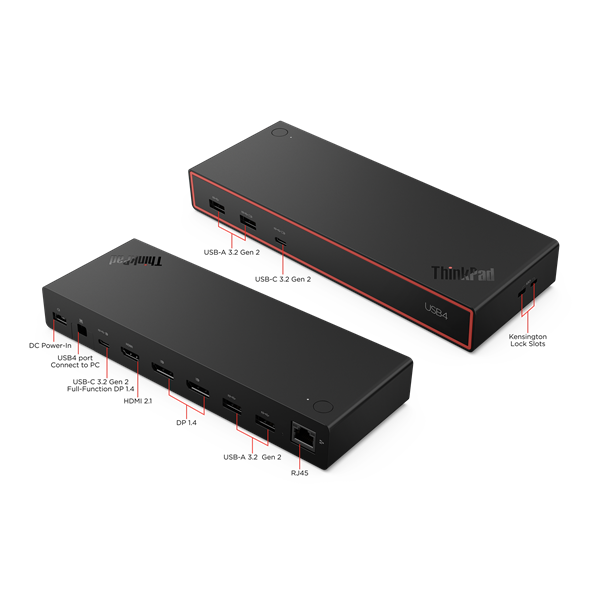 ThinkPad USB4 Dock 5000 (4x USB 3.2 Gen 2, 2x USB-C 3.2 Gen 2, 2x DP 1.4, 1x HDMI 2.1, 1x RJ-45, analogue of 40AY0090EU) Lenovo арт. 40BF0100EU