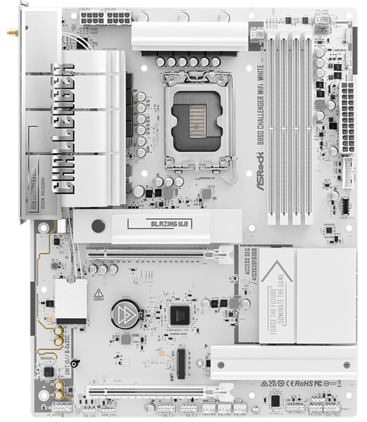 Материнская плата ASRock B860 Challenger WiFi White