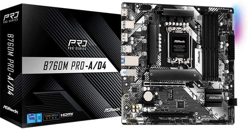 Материнская плата ASRock B760M Pro-A/D4