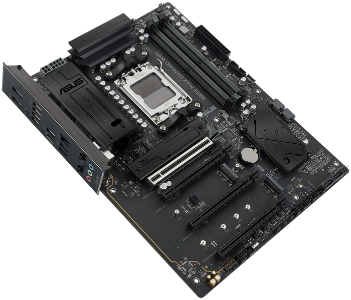 Материнская плата ASUS B850 MAX GAMING WIFI, AM5, B850, 4*DDR5,  4*SATA, 3*M.2, 5*USB 3.2, 2*USB 2.0, Type-C, 5*PCIx16, DP+HDMI, ATX; 90MB1PR0-M0EAY0