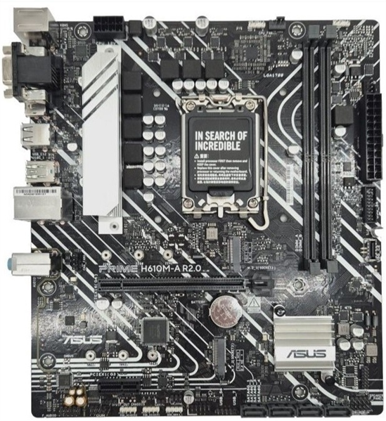 Материнская плата ASUS PRIME H610M-A R2.0, LGA1700, H610, 2*DDR5, 4*SATA, 2*M.2, 2*USB 3.2, 4*USB 2.0, 1*PCIx16, 1*PCIx1, HDMI+DP+D-Sub, mATX; 90MB1MJ0-M0EAY0
