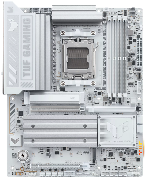 Материнская плата ASUS TUF GAMING X870-PRO WIFI7 W NEO, AM5, X870, 4*DDR5, 2*SATA, 4*M.2, 1*USB 2.0, 4*USB 3.2, 2*Type-C, 3*PCIx16HDMI, ATX; 90MB1NY0-M0EAY0