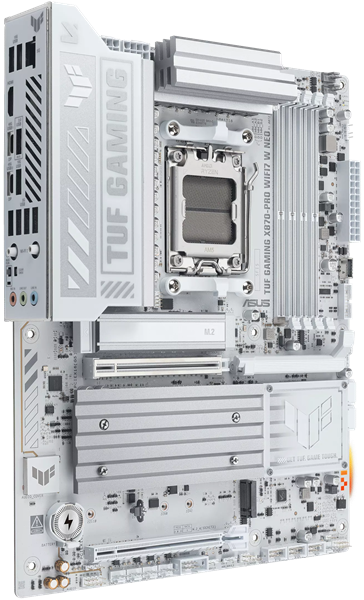 Материнская плата ASUS TUF GAMING X870-PRO WIFI7 W NEO, AM5, X870, 4*DDR5, 2*SATA, 4*M.2, 1*USB 2.0, 4*USB 3.2, 2*Type-C, 3*PCIx16HDMI, ATX; 90MB1NY0-M0EAY0