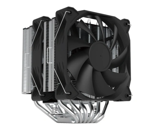 ZALMAN CNPS12X BP, 2x120mm FANS, 6 HEAT PIPES, 4-PIN PWM, 600-1800 RPM, 32,9 DBA MAX, HYDRO BEARING, LGA1851/1700/1200/115X/AM5/AM4