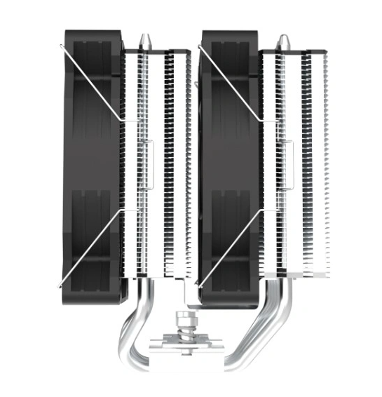 ZALMAN CNPS12X BP, 2x120mm FANS, 6 HEAT PIPES, 4-PIN PWM, 600-1800 RPM, 32,9 DBA MAX, HYDRO BEARING, LGA1851/1700/1200/115X/AM5/AM4