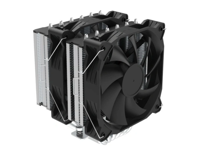 ZALMAN CNPS12X BP, 2x120mm FANS, 6 HEAT PIPES, 4-PIN PWM, 600-1800 RPM, 32,9 DBA MAX, HYDRO BEARING, LGA1851/1700/1200/115X/AM5/AM4