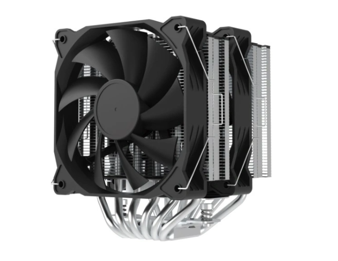ZALMAN CNPS12X BP, 2x120mm FANS, 6 HEAT PIPES, 4-PIN PWM, 600-1800 RPM, 32,9 DBA MAX, HYDRO BEARING, LGA1851/1700/1200/115X/AM5/AM4