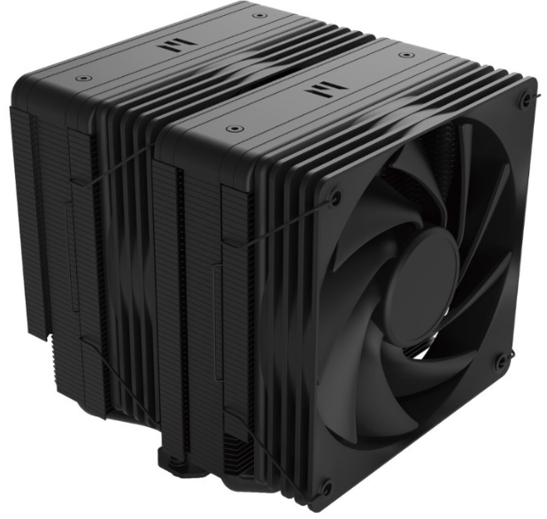 ZALMAN CNPS15X BP BLACK, 2x120mm FANS, 6 HEAT PIPES, 4-PIN PWM, 600-2000 RPM, 32,9 DBA MAX, HYDRO BEARING, LGA1851/1700/1200/115X/AM5/AM4