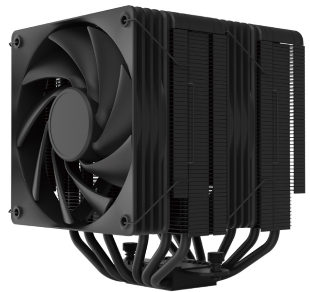 ZALMAN CNPS15X BP BLACK, 2x120mm FANS, 6 HEAT PIPES, 4-PIN PWM, 600-2000 RPM, 32,9 DBA MAX, HYDRO BEARING, LGA1851/1700/1200/115X/AM5/AM4