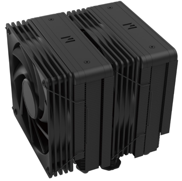 ZALMAN CNPS15X BP BLACK, 2x120mm FANS, 6 HEAT PIPES, 4-PIN PWM, 600-2000 RPM, 32,9 DBA MAX, HYDRO BEARING, LGA1851/1700/1200/115X/AM5/AM4