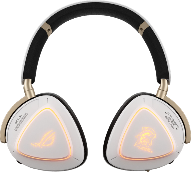 Гарнитура ASUS ROG DELTA II-KJP/WHT, 2.4GHz, Bluetooth, 3.5mm, 315g, 20Hz~20kHz, RGB Lighting, White