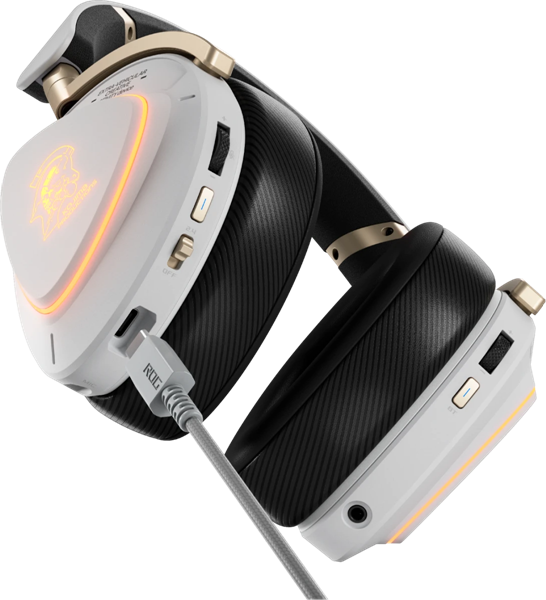 Гарнитура ASUS ROG DELTA II-KJP/WHT, 2.4GHz, Bluetooth, 3.5mm, 315g, 20Hz~20kHz, RGB Lighting, White
