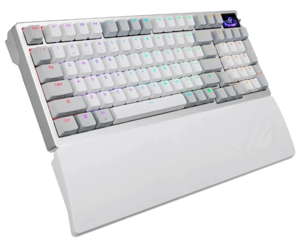 ASUS M901 ROG AZOTH 96 HE, Wired, 2.4GHz RF, Bluetooth 5.1, 96%, ABS, RGB Lighting, White арт. 90MP040H-BKRA10