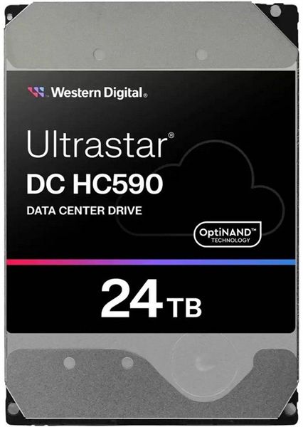 Жесткий диск Western Digital Ultrastar DC HС590 HDD 3.5" SAS 24TB, 7200 rpm, 512MB buffer, 512e, 0F59373, 1 year
