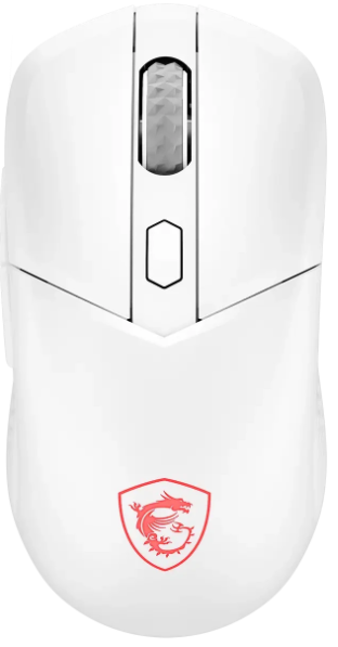 Mouse MSI VERSA W 8K Wireless (2.4GHz / Bluetooth / Wired), 65g, DPI 26000, Symmetrical design, white арт. S12-4301620-CLA