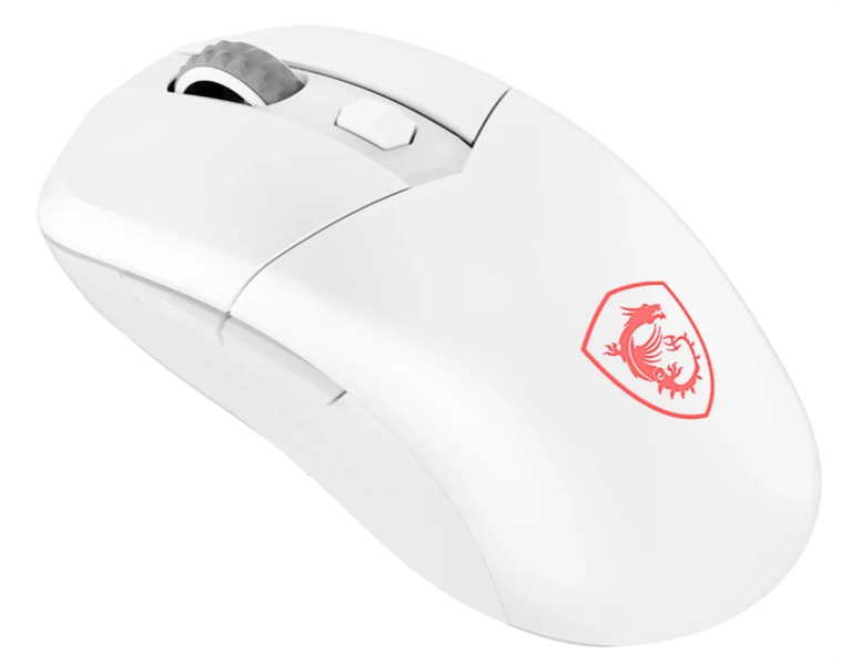 Mouse MSI VERSA W 8K Wireless (2.4GHz / Bluetooth / Wired), 65g, DPI 26000, Symmetrical design, white арт. S12-4301620-CLA
