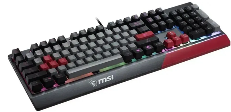 Gaming Keyboard MSI VIGOR GK30, Wired, Mechanical-like plunger switches. 6 zones RGB lighting with several lighting effects. Anti-ghosting Capability. Water Resistant (spill-proof), INFRARED арт. S11-04RUF01-CLA