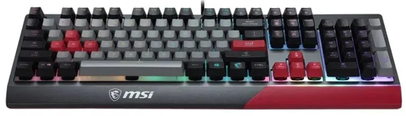 Gaming Keyboard MSI VIGOR GK30, Wired, Mechanical-like plunger switches. 6 zones RGB lighting with several lighting effects. Anti-ghosting Capability. Water Resistant (spill-proof), INFRARED арт. S11-04RUF01-CLA