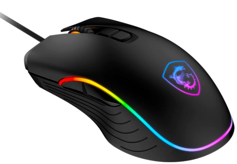 Mouse MSI FORGE GM300, Wired, 118g, DPI 7200, Symmetrical design, RGB LED, black арт. S12-0402490-HH9