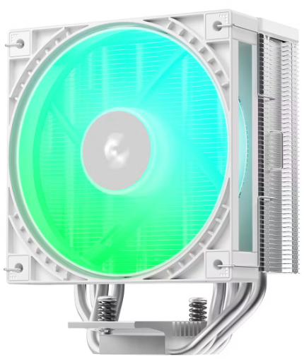 DEEPCOOL AG400 G2 WH ARGB LGA1851/1700/AM5/AM4 (18шт/кор, TDP 230W, PWM, Fan 120mm, 4 тепл. трубки, белый) RET (R-AG400-WHAMMG2-G)
