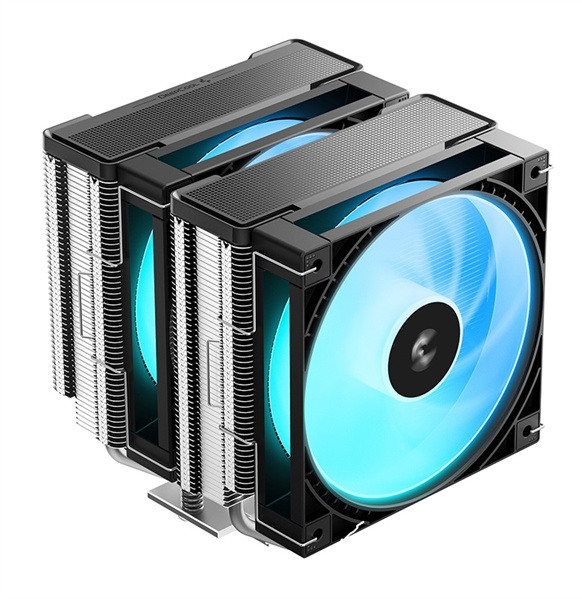 DEEPCOOL AG620 G2 ARGB LGA1954/1851/1700/AM5/AM4 (9шт/кор, TDP 270W, PWM, DUAL ARGB Fan 120mm, 6 тепл. трубок, черный) RET (R-AG620-BKAMMG2-G)