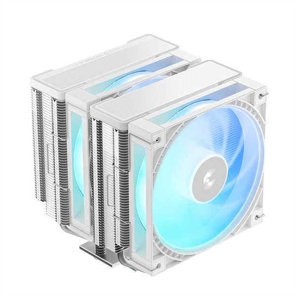 DEEPCOOL AG620 G2 WH ARGB LGA1954/1851/1700/AM5/AM4 (9шт/кор, TDP 270W, PWM, DUAL ARGB Fan 120mm, 6 тепл. трубок, белый) RET (R-AG620-WHAMMG2-G)