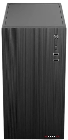 корпус Accord ACC-M802 black w/o PSU mATX 1x80mm 1x120mm 1xUSB2.0 1xUSB3.0 audio bott PSU (существенное повреждение коробки)