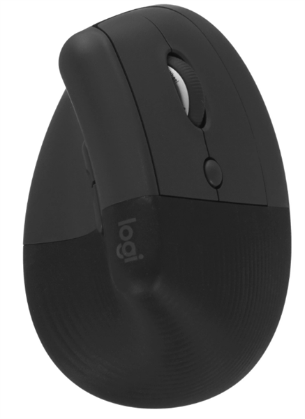 Logitech Wireless Mouse LIFT Vertical Ergonomic, Bluetooth, 2.4GHz (Bolt USB receiver), Black, CN, [910-006485]