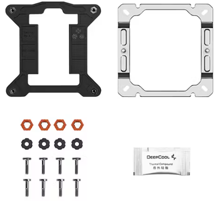 DEEPCOOL AG600 LGA1851/1700/AM5/AM4 (12шт/кор, TDP 270W, PWM, Fan 120mm, 6 тепл. трубок, черный) RET (R-AG600-BKNPMG2-G)