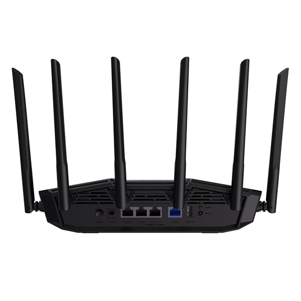 роутер ASUS TUF-BE6500//802.11 a/b/g/n/ac/ax/be, 2,4 + 5 gGz, black (незначительное повреждение коробки)