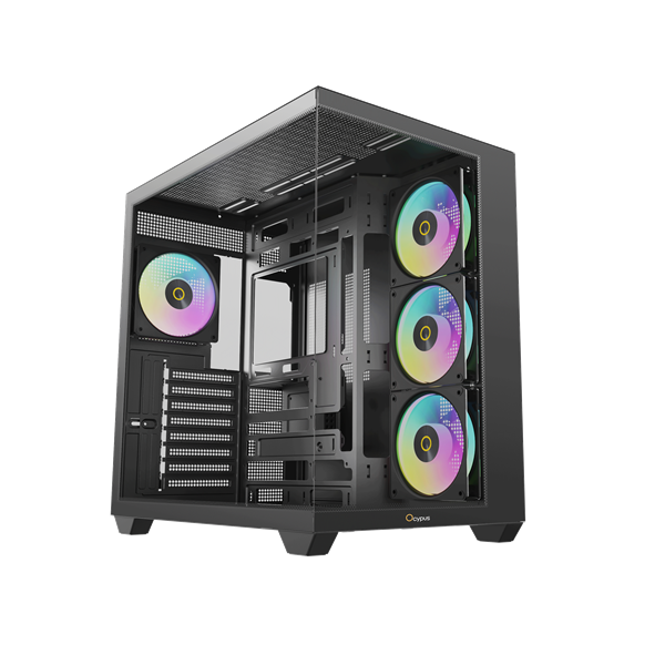Ocypus Gamma C74 BK ARGB, ATX, Type-C*1+USB3.0*2, SIDE 3x120mm ARGB, REAR 1x120mm ARGB