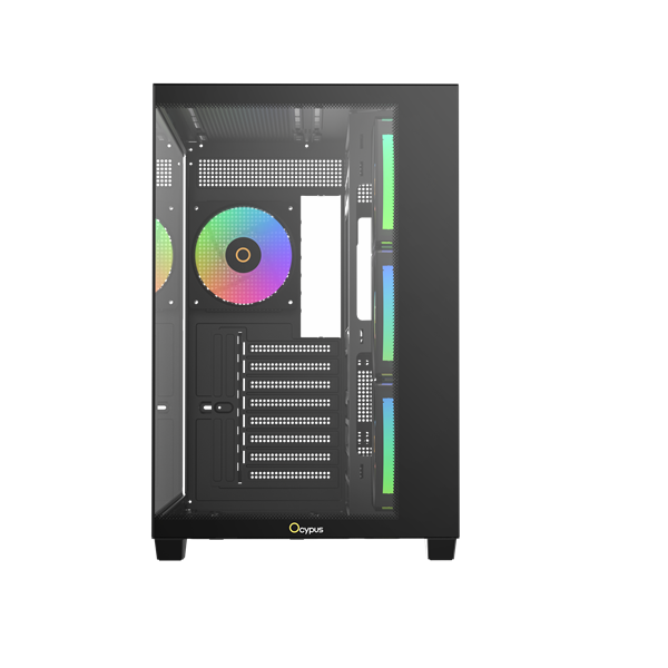 Ocypus Gamma C74 BK ARGB, ATX, Type-C*1+USB3.0*2, SIDE 3x120mm ARGB, REAR 1x120mm ARGB