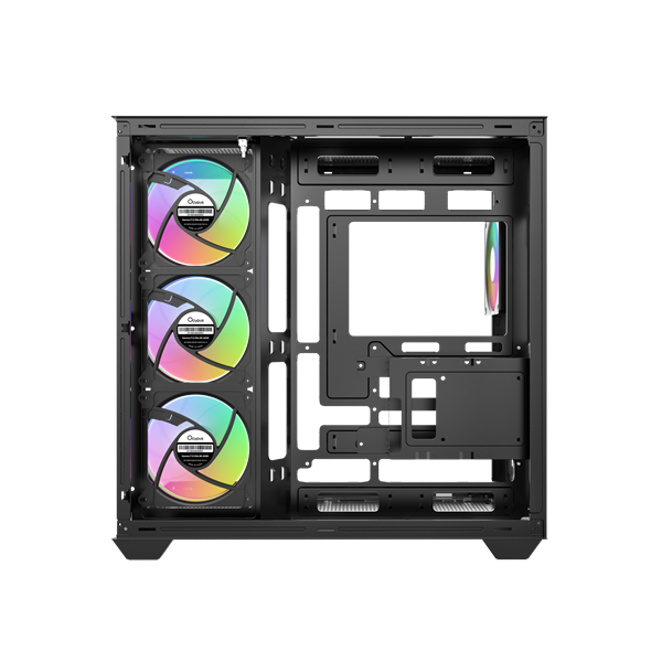 Ocypus Gamma C74 BK ARGB, ATX, Type-C*1+USB3.0*2, SIDE 3x120mm ARGB, REAR 1x120mm ARGB