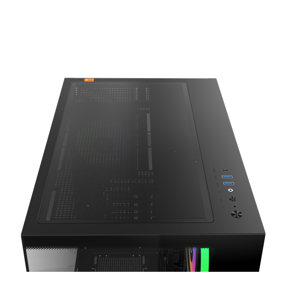 Ocypus Gamma C74 BK ARGB, ATX, Type-C*1+USB3.0*2, SIDE 3x120mm ARGB, REAR 1x120mm ARGB