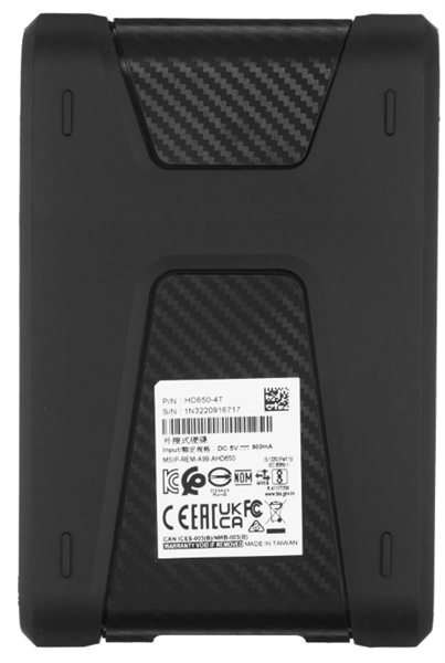 ADATA 4TB HD650 Black арт. AHD650-4TU31-CBK